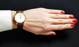 Buy Shop Tissot Everytime Desire Small White Dial Maroon Leather Strap Watch For Women - T109.210.36.031.00 USA Online