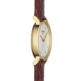 Buy Shop Tissot Everytime Desire Small White Dial Maroon Leather Strap Watch For Women - T109.210.36.031.00 USA Online