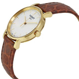 Buy Shop Tissot Everytime Desire Small White Dial Maroon Leather Strap Watch For Women - T109.210.36.031.00 USA Online