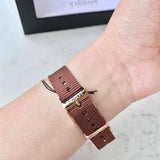 Buy Shop Tissot Everytime Desire White Dial Maroon NATO Strap Watch for Women - T109.210.37.031.00 USA Online