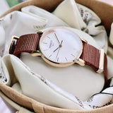 Buy Shop Tissot Everytime Desire White Dial Maroon NATO Strap Watch for Women - T109.210.37.031.00 USA Online