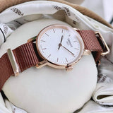 Buy Shop Tissot Everytime Desire White Dial Maroon NATO Strap Watch for Women - T109.210.37.031.00 USA Online