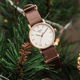 Buy Shop Tissot Everytime Desire White Dial Maroon NATO Strap Watch for Women - T109.210.37.031.00 USA Online