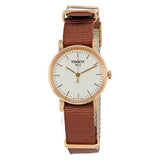 Buy Shop Tissot Everytime Desire White Dial Maroon NATO Strap Watch for Women - T109.210.37.031.00 USA Online