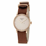 Buy Shop Tissot Everytime Desire White Dial Maroon NATO Strap Watch for Women - T109.210.37.031.00 USA Online
