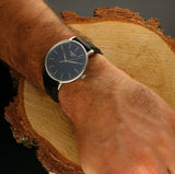 Buy Shop Tissot Everytime Gent Blue Dial Black Leather Strap Watch for Men - T143.410.16.041.00 USA Online