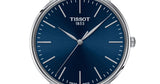 Buy Shop Tissot Everytime Gent Blue Dial Black Leather Strap Watch for Men - T143.410.16.041.00 USA Online