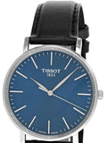 Buy Shop Tissot Everytime Gent Blue Dial Black Leather Strap Watch for Men - T143.410.16.041.00 USA Online