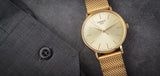 Buy Shop Tissot Everytime Gent Gold Dial Gold Mesh Bracelet Watch for Men - T143.410.33.021.00 USA Online