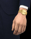 Buy Shop Tissot Everytime Gent Gold Dial Gold Mesh Bracelet Watch for Men - T143.410.33.021.00 USA Online