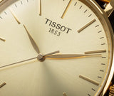 Buy Shop Tissot Everytime Gent Gold Dial Gold Mesh Bracelet Watch for Men - T143.410.33.021.00 USA Online