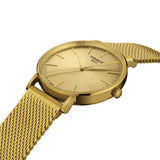 Buy Shop Tissot Everytime Gent Gold Dial Gold Mesh Bracelet Watch for Men - T143.410.33.021.00 USA Online