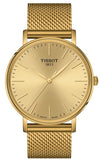 Buy Shop Tissot Everytime Gent Gold Dial Gold Mesh Bracelet Watch for Men - T143.410.33.021.00 USA Online