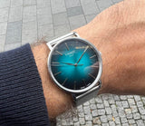 Buy Shop Tissot Everytime Gent Green Dial Silver Mesh Bracelet Watch for Men - T143.410.11.091.00 USA Online