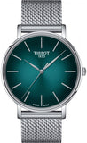 Buy Shop Tissot Everytime Gent Green Dial Silver Mesh Bracelet Watch for Men - T143.410.11.091.00 USA Online