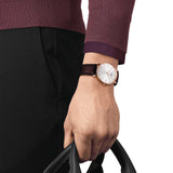 Buy Shop Tissot Everytime Gent Silver Dial Brown Leather Strap Watch for Men - T143.410.36.011.00 USA Online