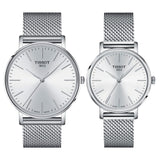 Buy Shop Tissot Everytime Gent Silver Dial Silver Mesh Bracelet Watch for Men - T143.410.11.011.00 USA Online