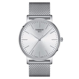Buy Shop Tissot Everytime Gent Silver Dial Silver Mesh Bracelet Watch for Men - T143.410.11.011.00 USA Online