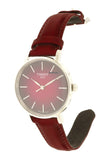 Buy Shop Tissot Everytime Lady Burgundy Dial Burgundy Leather Strap Watch for Women - T143.210.17.331.00 USA Online