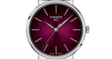 Buy Shop Tissot Everytime Lady Burgundy Dial Burgundy Leather Strap Watch for Women - T143.210.17.331.00 USA Online