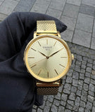 Buy Shop Tissot Everytime Lady Gold Dial Gold Mesh Bracelet Watch for Women - T143.210.33.021.00 USA Online