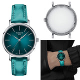 Buy Shop Tissot Everytime Lady Green Dial Green Leather Strap Watch for Women - T143.210.17.091.00 USA Online