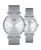 Buy Shop Tissot Everytime Lady Silver Dial Silver Mesh Bracelet Watch for Women - T143.210.11.011.00 USA Online