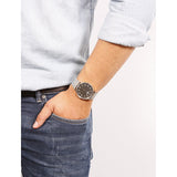 Buy Shop Tissot Everytime Large Black Dial Silver Mesh Bracelet Watch For Men - T109.610.11.077.00 USA Online