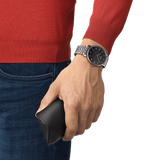 Buy Shop Tissot Everytime Large Black Dial Silver Mesh Bracelet Watch For Men - T109.610.11.077.00 USA Online