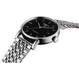 Buy Shop Tissot Everytime Large Black Dial Silver Mesh Bracelet Watch For Men - T109.610.11.077.00 USA Online