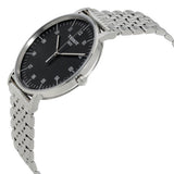 Buy Shop Tissot Everytime Large Black Dial Silver Mesh Bracelet Watch For Men - T109.610.11.077.00 USA Online