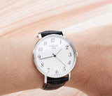 Buy Shop Tissot Everytime Large White Dial Black Leather Strap Watch For Men - T109.610.16.032.00 USA Online