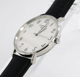 Buy Shop Tissot Everytime Large White Dial Black Leather Strap Watch For Men - T109.610.16.032.00 USA Online