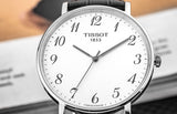 Buy Shop Tissot Everytime Large White Dial Black Leather Strap Watch For Men - T109.610.16.032.00 USA Online