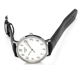 Buy Shop Tissot Everytime Large White Dial Black Leather Strap Watch For Men - T109.610.16.032.00 USA Online