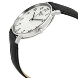 Buy Shop Tissot Everytime Large White Dial Black Leather Strap Watch For Men - T109.610.16.032.00 USA Online