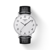 Buy Shop Tissot Everytime Large White Dial Black Leather Strap Watch For Men - T109.610.16.032.00 USA Online