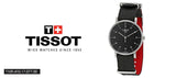 Buy Shop Tissot Everytime Medium Black Dial Black NATO Strap Watch For Men - T109.410.17.077.00 USA Online