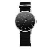 Buy Shop Tissot Everytime Medium Black Dial Black NATO Strap Watch For Men - T109.410.17.077.00 USA Online
