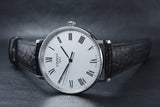 Buy Shop Tissot Everytime Medium White Dial Black Leather Strap Watch For Men - T109.410.16.033.01 USA Online