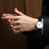 Buy Shop Tissot Everytime Medium White Dial Black Leather Strap Watch For Men - T109.410.16.033.01 USA Online