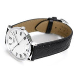 Buy Shop Tissot Everytime Medium White Dial Black Leather Strap Watch For Men - T109.410.16.033.01 USA Online