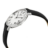 Buy Shop Tissot Everytime Medium White Dial Black Leather Strap Watch For Men - T109.410.16.033.01 USA Online