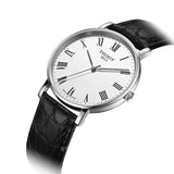 Buy Shop Tissot Everytime Medium White Dial Black Leather Strap Watch For Men - T109.410.16.033.01 USA Online