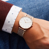 Buy Shop Tissot Everytime Medium White Dial Rose Gold Mesh Bracelet Watch For Men - T109.410.33.031.00 USA Online