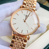 Buy Shop Tissot Everytime Medium White Dial Rose Gold Mesh Bracelet Watch For Men - T109.410.33.031.00 USA Online