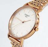 Buy Shop Tissot Everytime Medium White Dial Rose Gold Mesh Bracelet Watch For Men - T109.410.33.031.00 USA Online