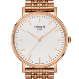 Buy Shop Tissot Everytime Medium White Dial Rose Gold Mesh Bracelet Watch For Men - T109.410.33.031.00 USA Online