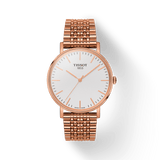 Buy Shop Tissot Everytime Medium White Dial Rose Gold Mesh Bracelet Watch For Men - T109.410.33.031.00 USA Online