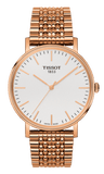 Buy Shop Tissot Everytime Medium White Dial Rose Gold Mesh Bracelet Watch For Men - T109.410.33.031.00 USA Online